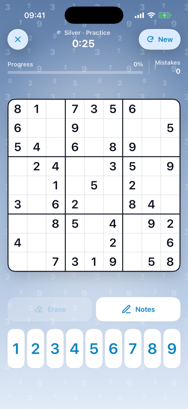 A practice game with the stopwatch running